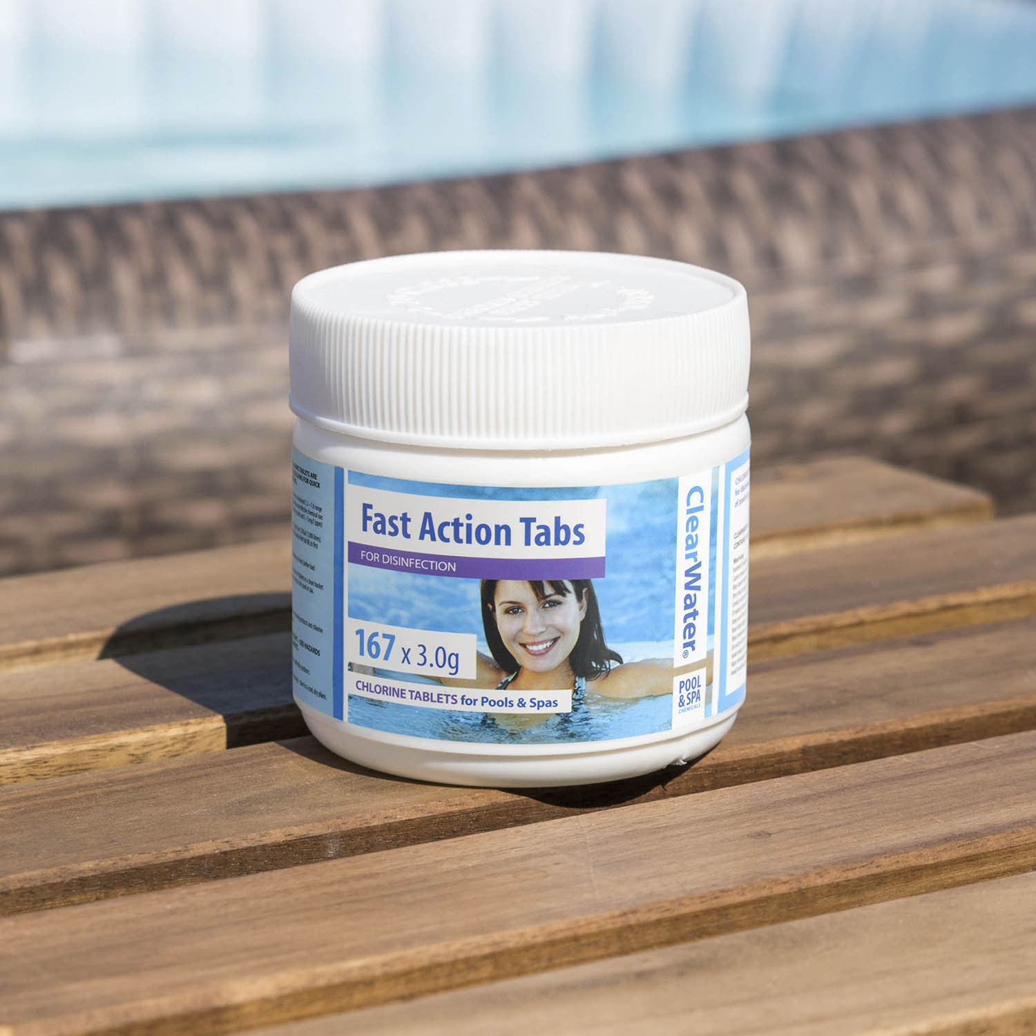 ClearWater Fast Action Chlorine Tablet 3g 167 Pack Image 2
