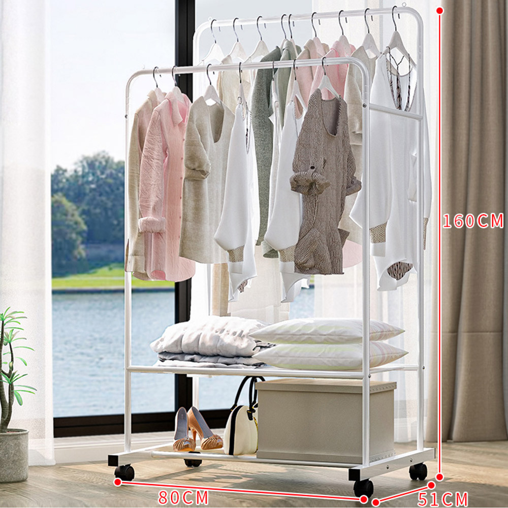 Living and Home Indoor Modern Bedroom Clothes Rack Image 7