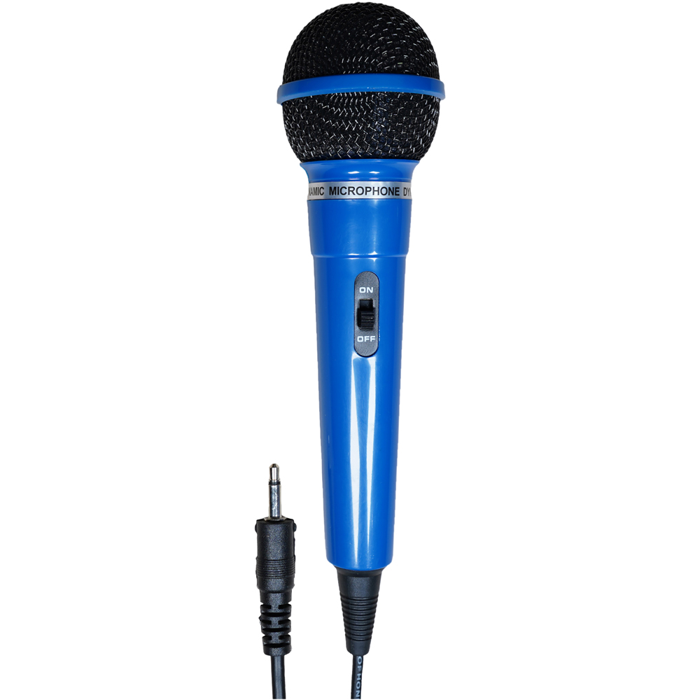 Mr Entertainer Blue Dynamic Handheld Karaoke Microphone Image 3