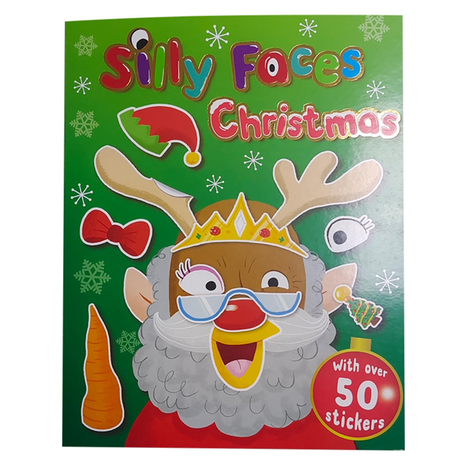 Silly Faces Christmas Sticker Book Image