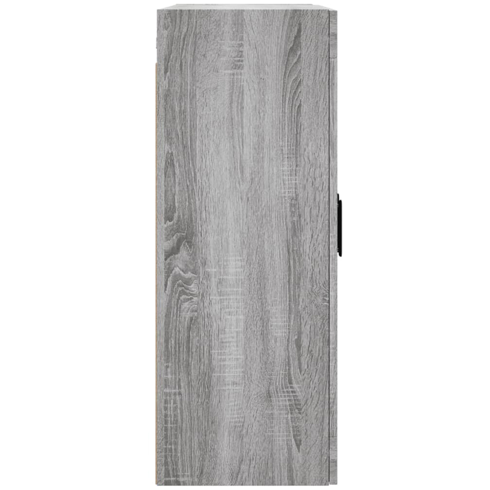 vidaXL 2 Glass Door Grey Sonoma Wall Mounted Cabinet Image 6