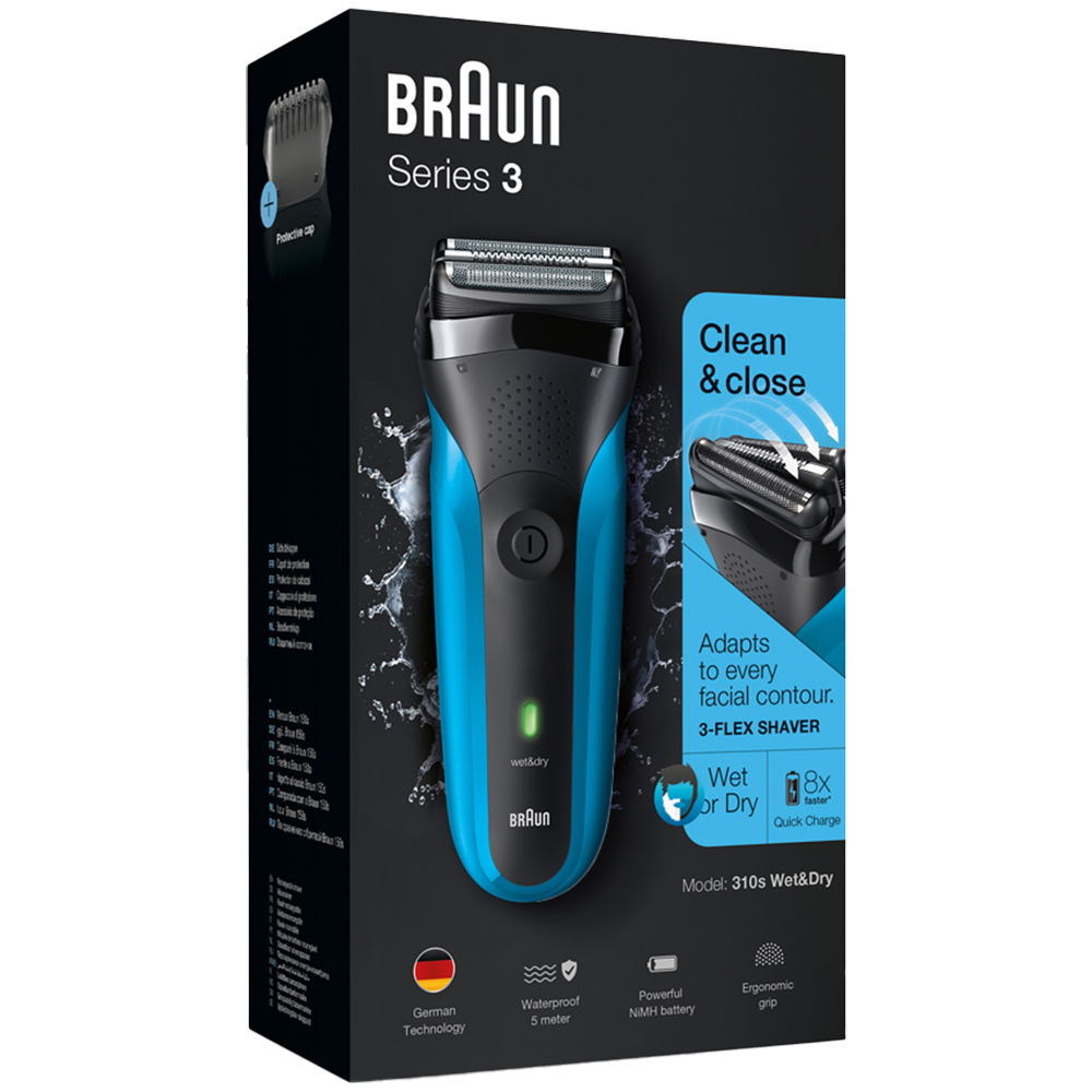 Braun Series 3 310 Electric Shaver Black Image 4
