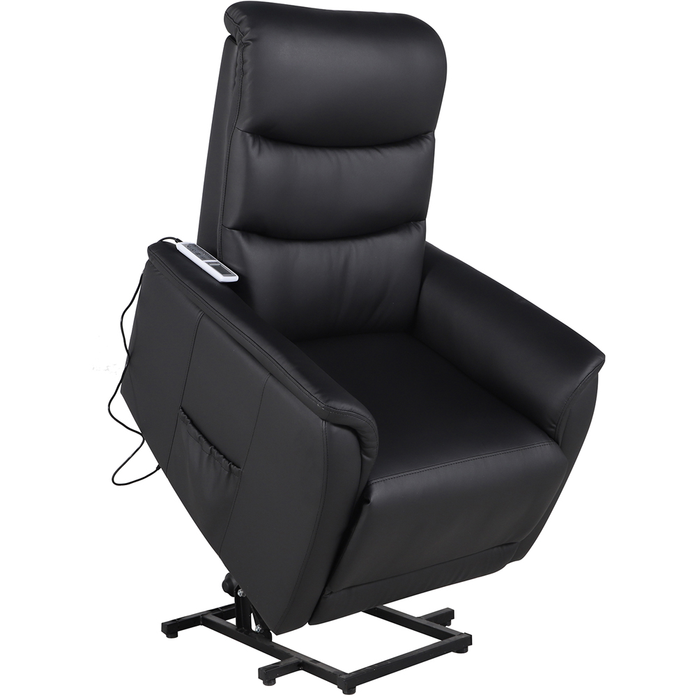 Furniture One PU Leather Power Massage Lift Recliner Chair with Heat Vibration Image 2