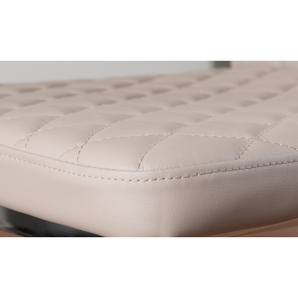 Furniturebox Valera Set of 6 Cappuccino and Chrome Faux Leather Dining Chair Image 9