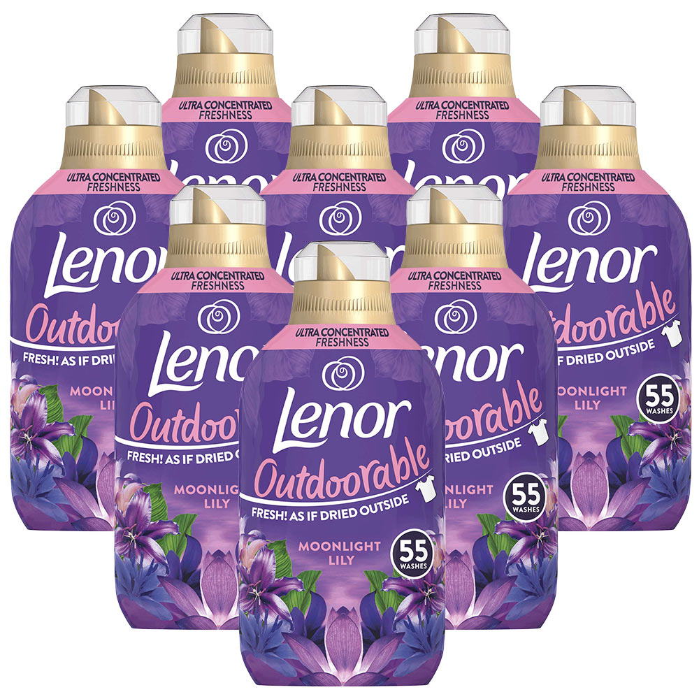 Lenor Outdoorable Midnight Lily Fabric Conditioner 55 Washes Case of 8 x 770ml Image 1