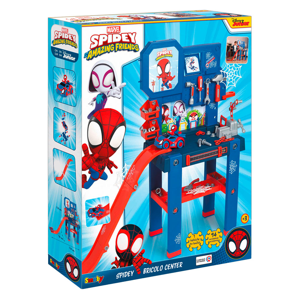 Smoby Spiderman Bricolo Handyman Workbench Playset Image 8