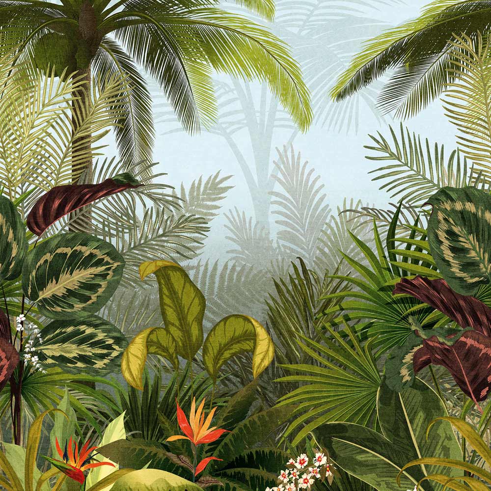 Grandeco Raffia 3 Lane Wall Mural Image 2