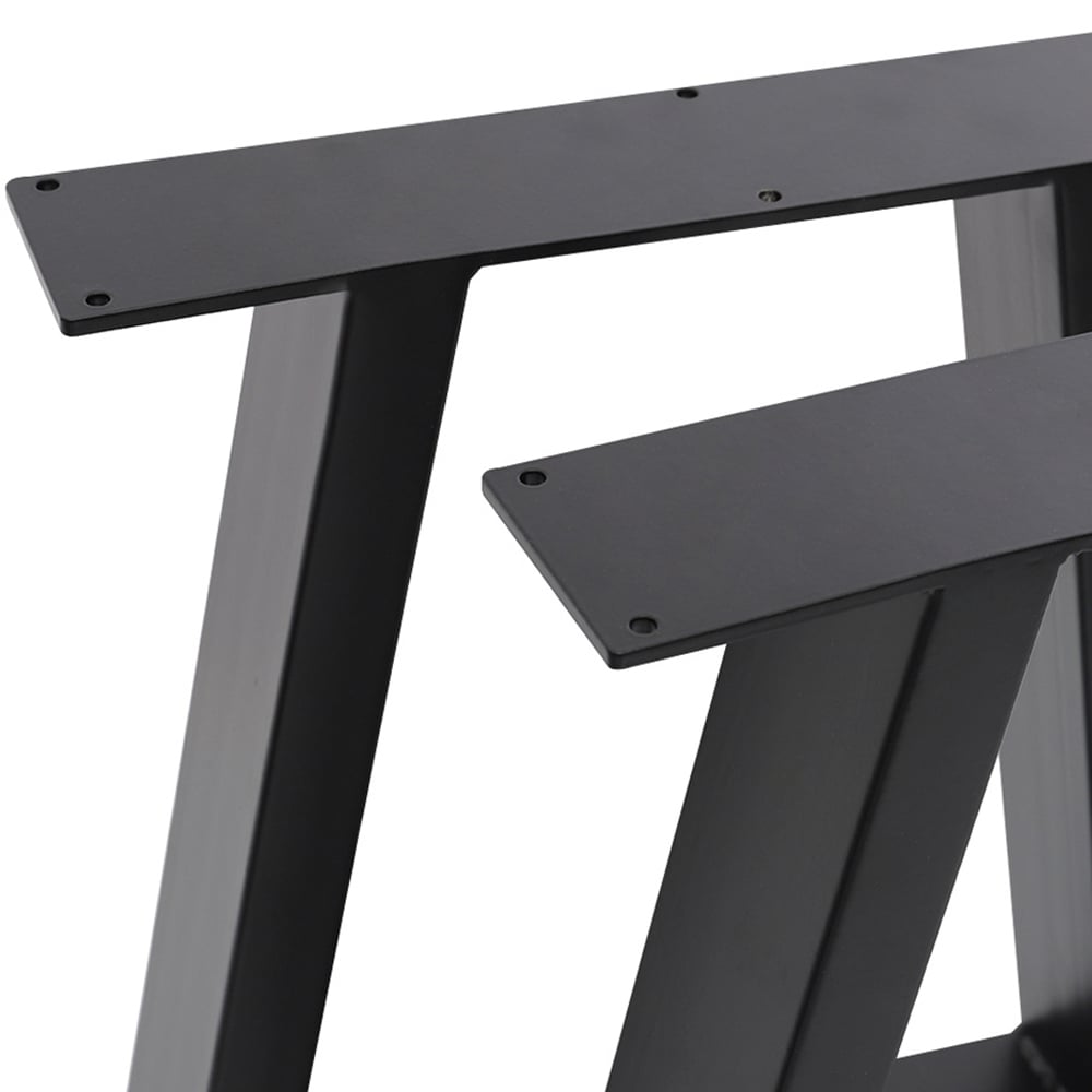 Living and Home Industrial Metallic Table Legs 2 Pack Image 4