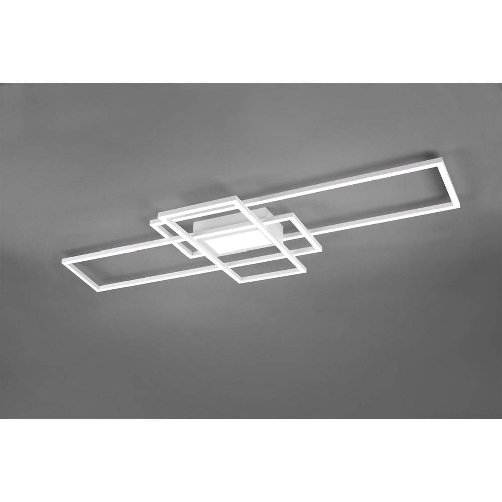 TRIO Irvine White Matt Integrated LED Ceiling Light Image 3