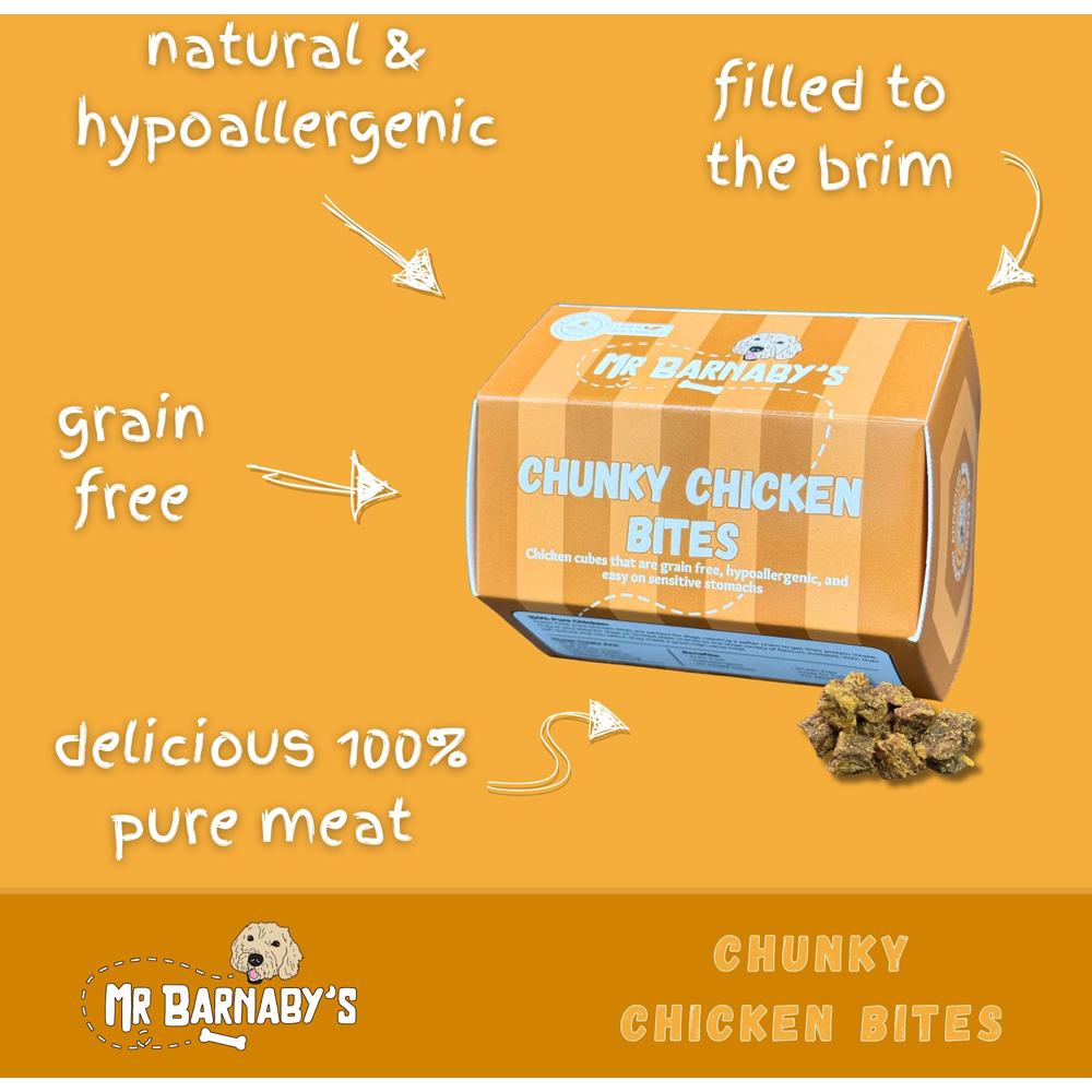 Mr Barnaby's Chunky Chicken Bites Dog Treats 6 Pack Image 3
