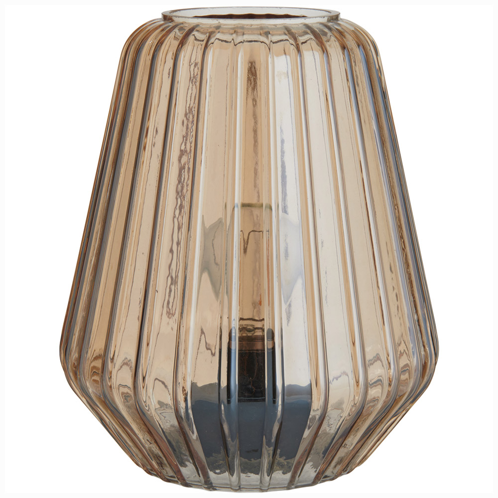 Wilko Amber Glass Battery Powered Lamp Wilko