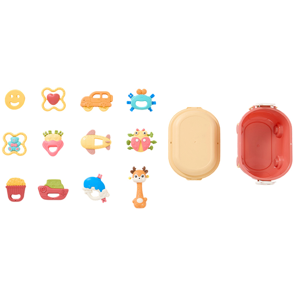 H&O Direct 12 Piece Baby Rattle & Teether Toys Set Image 2