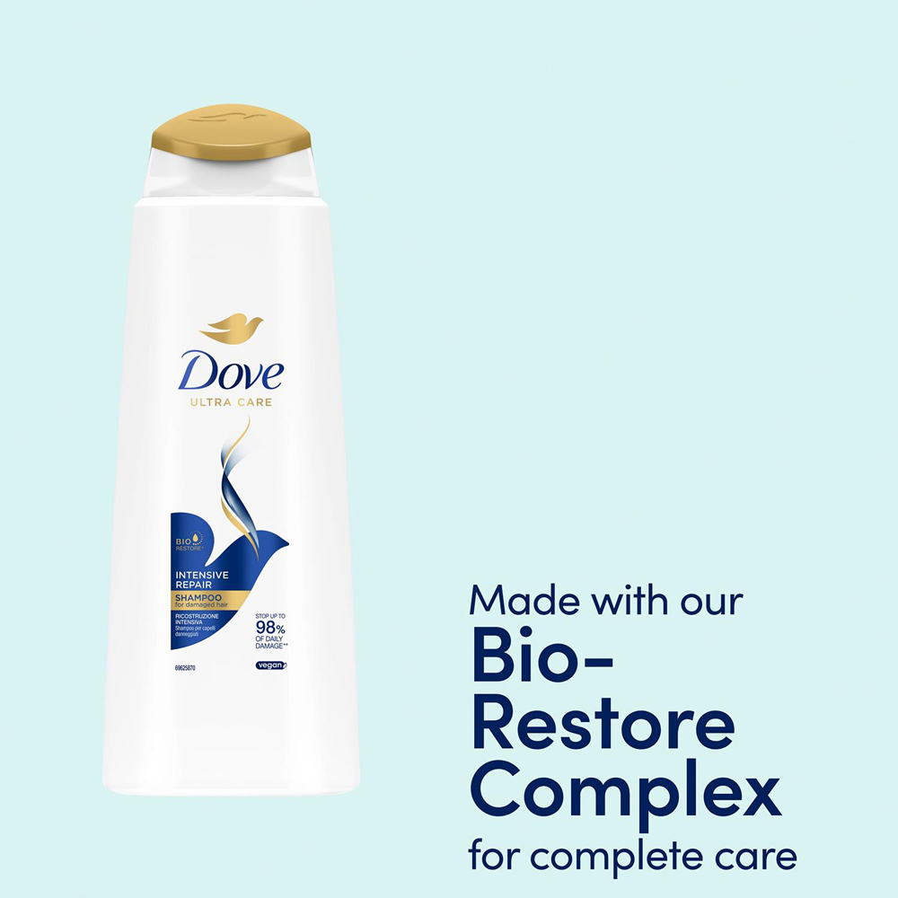 Dove Nutritive Solutions Intensive Repair Shampoo 400ml 3 Pack Image 3