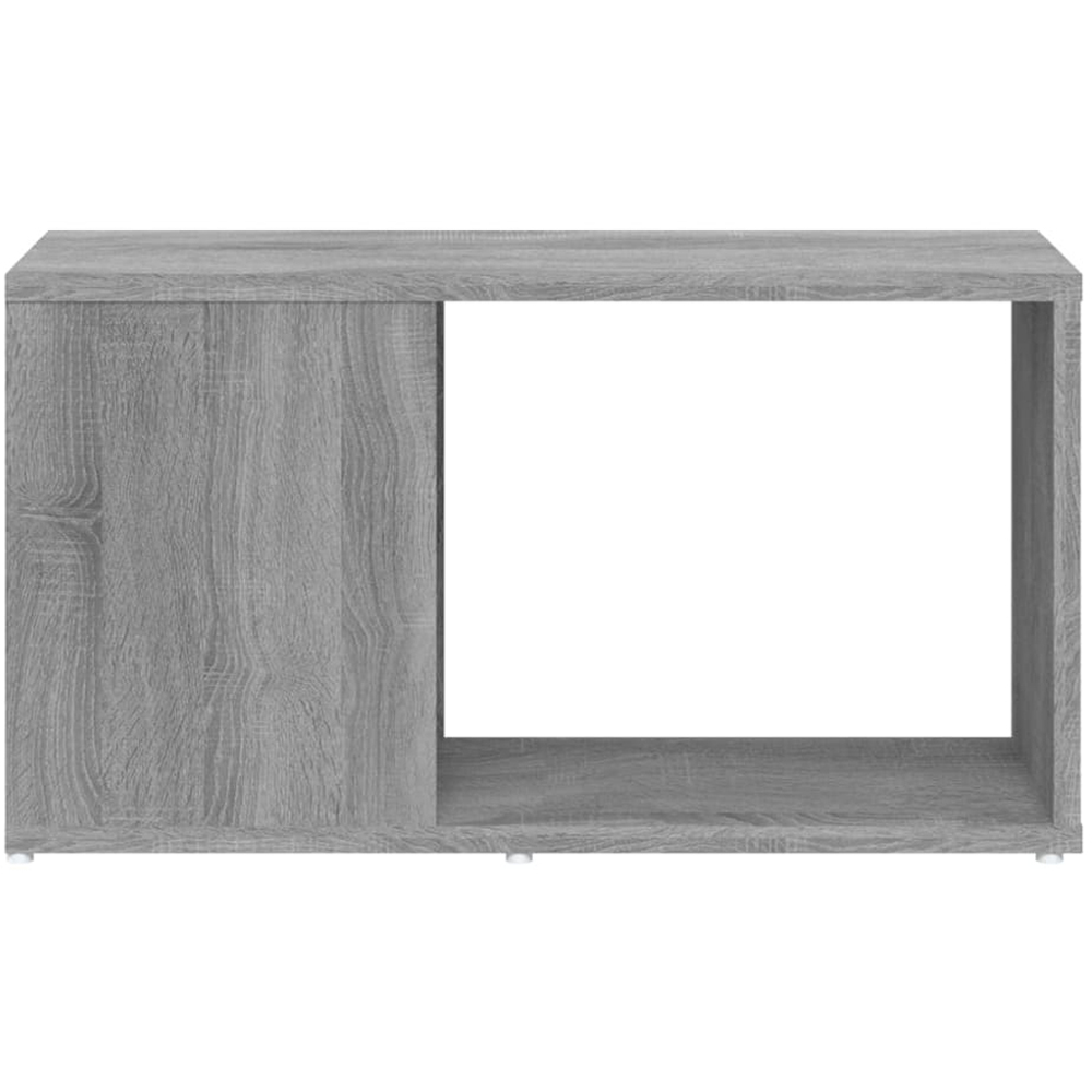 vidaXL Single Shelf Grey Sonoma Small TV Cabinet Image 4