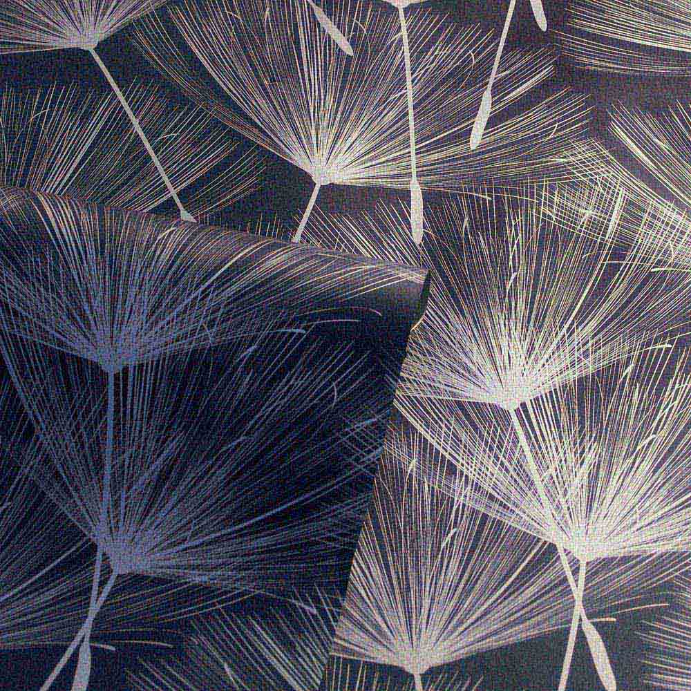 Arthouse Harmony Dandelion Navy and Silver Wallpaper Image 2