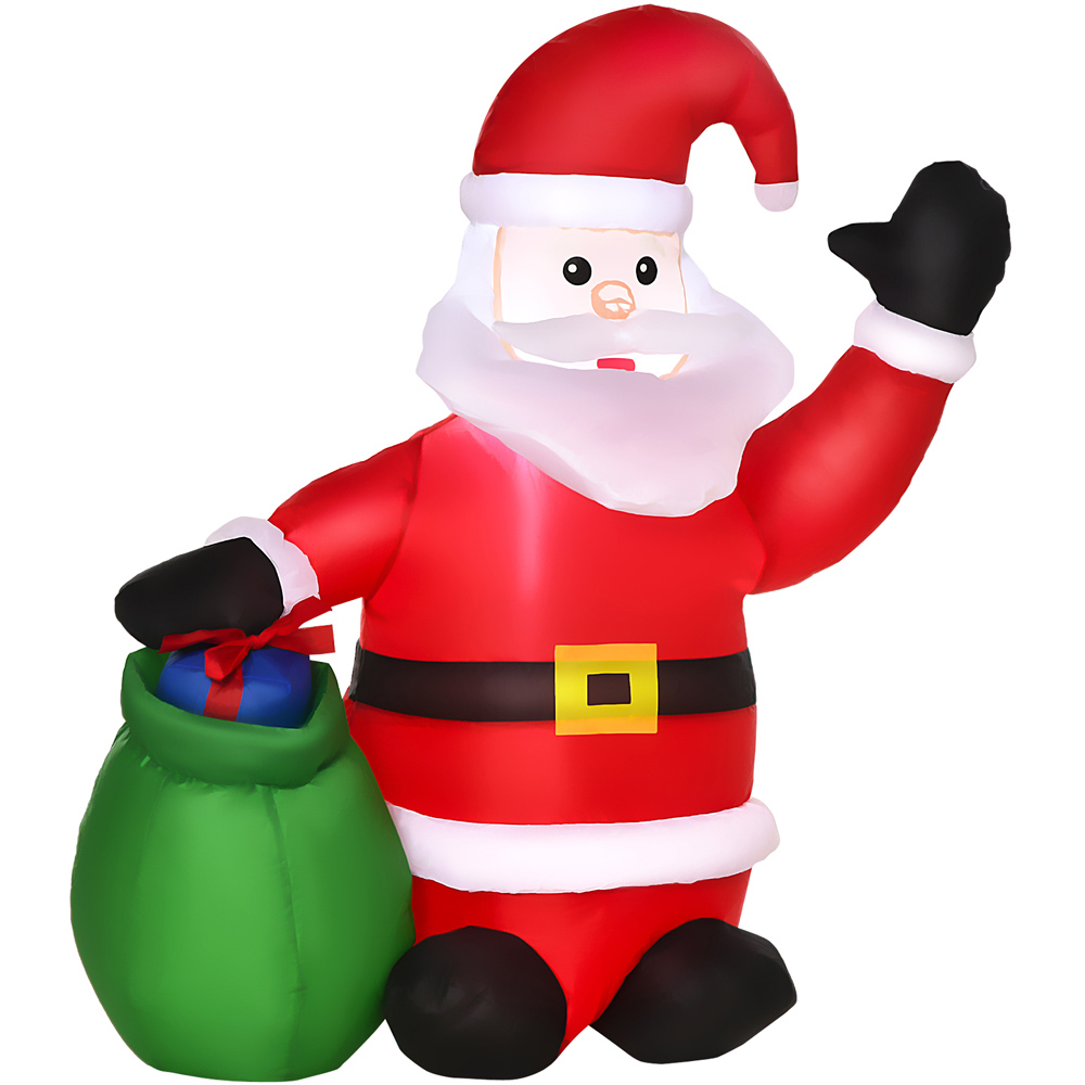 Everglow LED Inflatable Christmas Santa Claus with Gifts Decoration 3.9ft Image 2