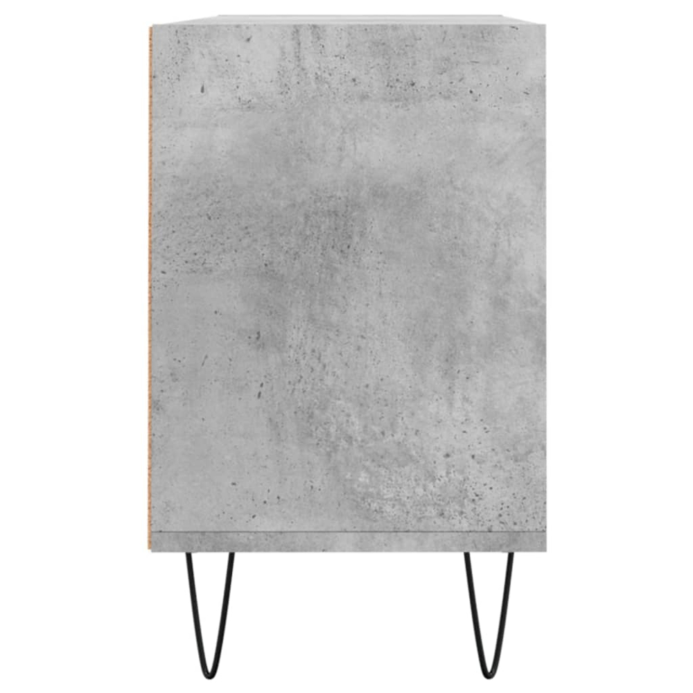 vidaXL 6 Shelf Concrete Grey TV Cabinet Image 5