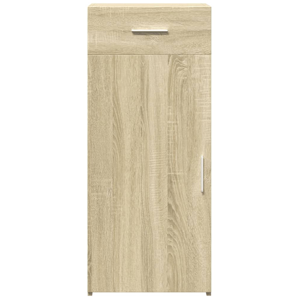 vidaXL Single Door Single Drawer Sonoma Oak Sideboard Image 4