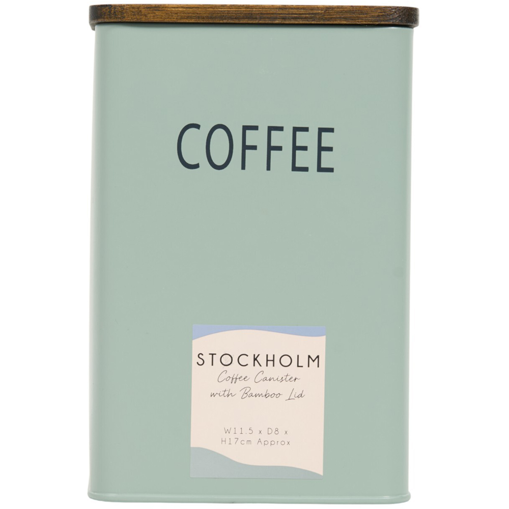 Stockholm Coffee Canister with Bamboo Lid Image 4