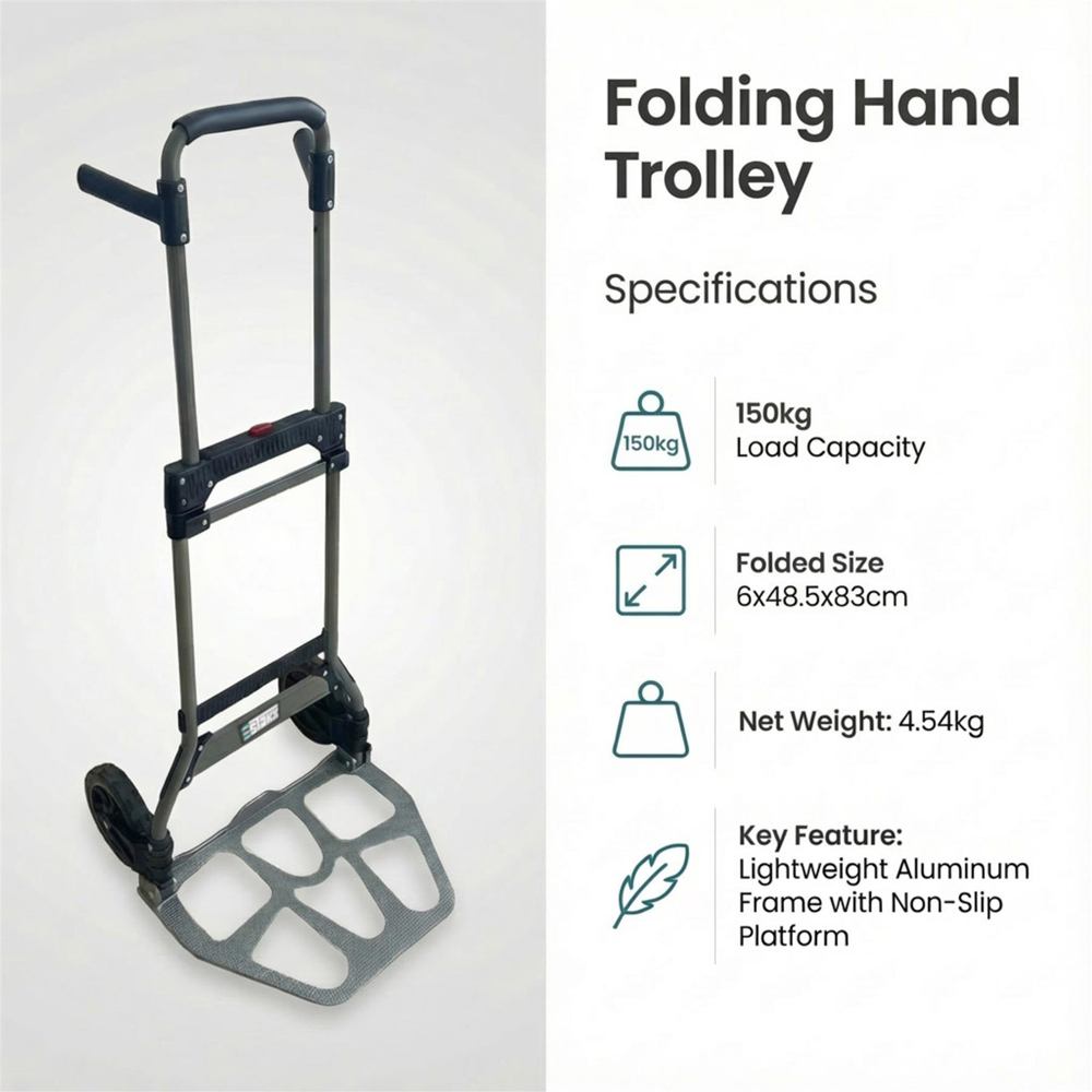 House Of Home Folding Hand Trolley 150kg Image 5