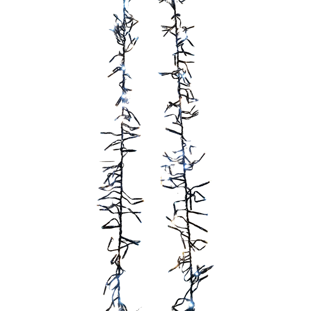 Samuel Alexander 5000 White and Warm White LED Green Cable Cluster String Light 62.5m Image 2