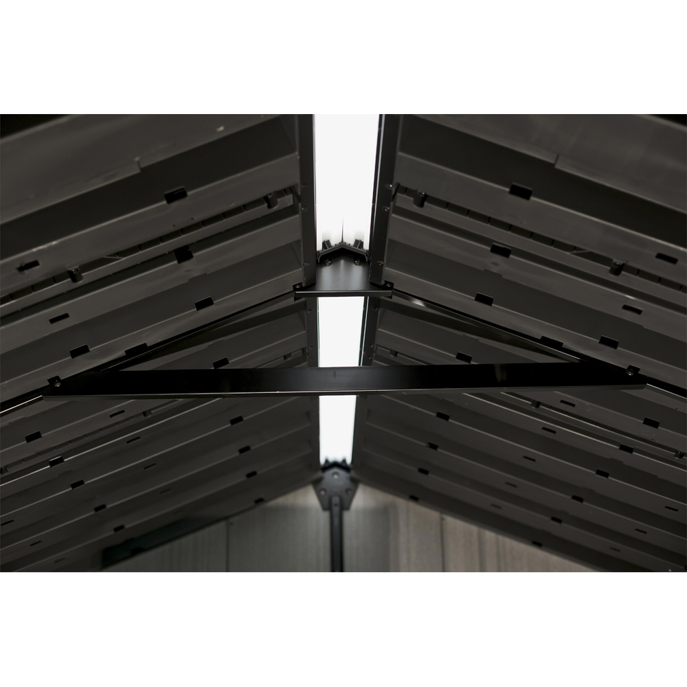 Keter Oakland 1175 Double Door Grey Outdoor Storage Shed Image 3