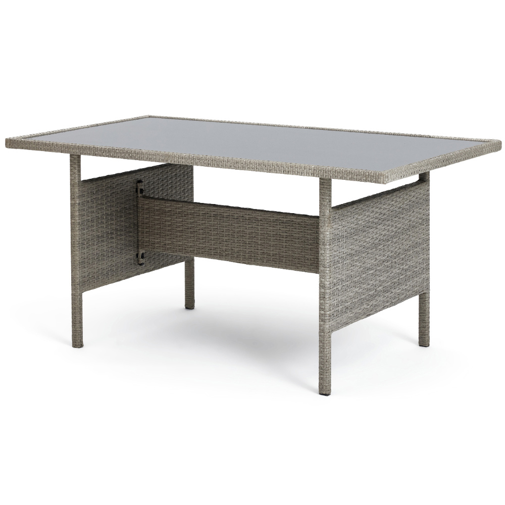 Home Detail Madeira 6 Seater Grey Rattan Sofa Dining Set with Cover Image 7