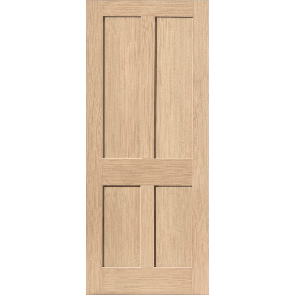 JB Kind Rushmore Shaker Oak Veneer Internal Door 1981 x 610mm Image 1