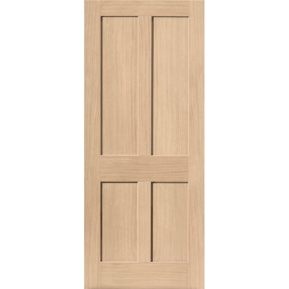 JB Kind Rushmore Shaker Oak Veneer Internal Door 1981 x 686mm Image 1