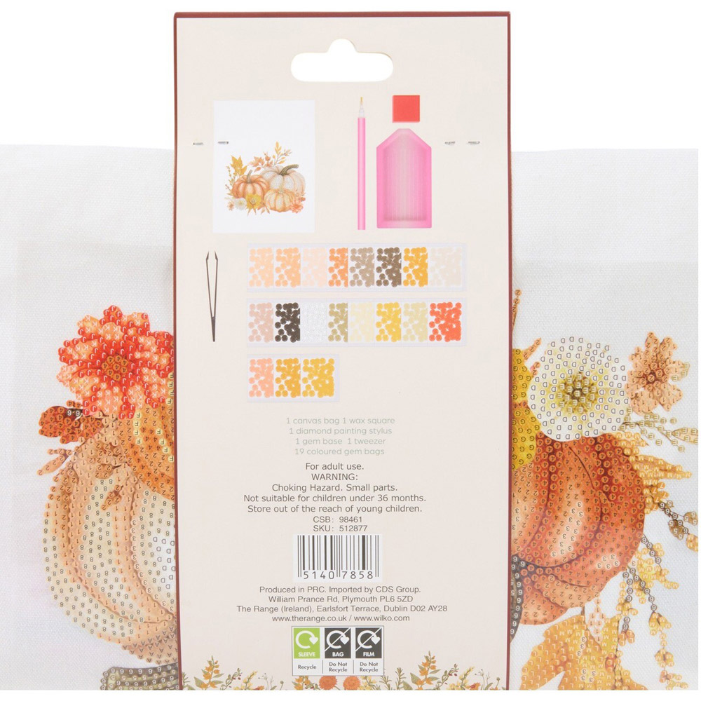 Autumn Pumpkin Diamond Painting Bag Image 3