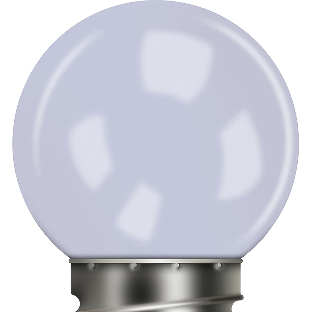 Eagle Connect G45 E27 Cold White LED Bulb with Milky Plastic Cover Image 2