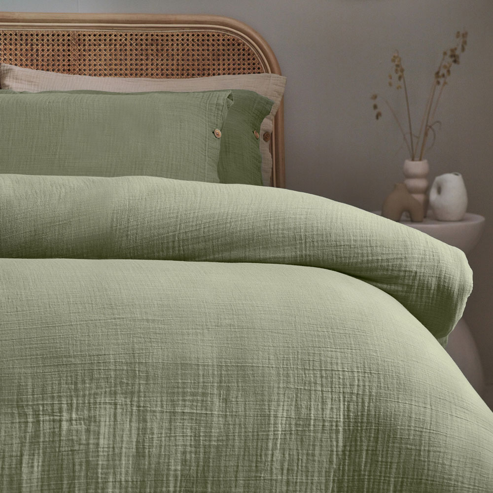 Yard Lark King Size Eucalyptus Muslin Cotton Duvet Set Image 2