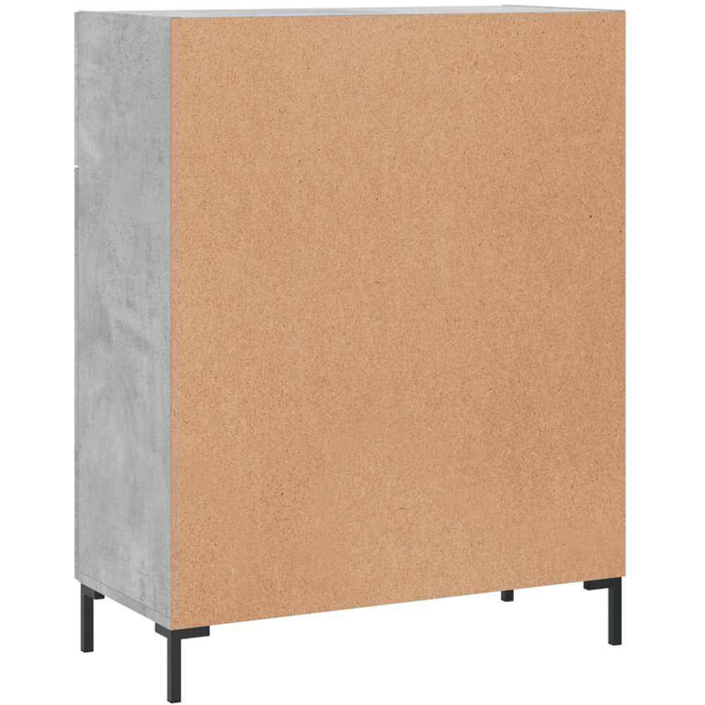 vidaXL 2 Door 2 Drawer Concrete Grey Wooden Sideboard Image 8