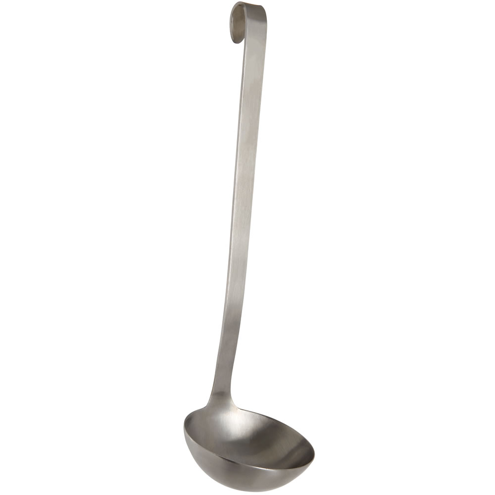 Wilko Stainless Steel Ladle with Satin Finish Image 1