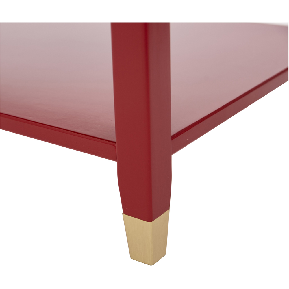 Palazzi 2 Drawer Red Console Table Image 7
