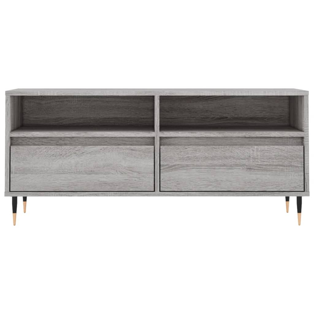 vidaXL 2 Door 2 Shelf Grey Sonoma TV Cabinet Image 5