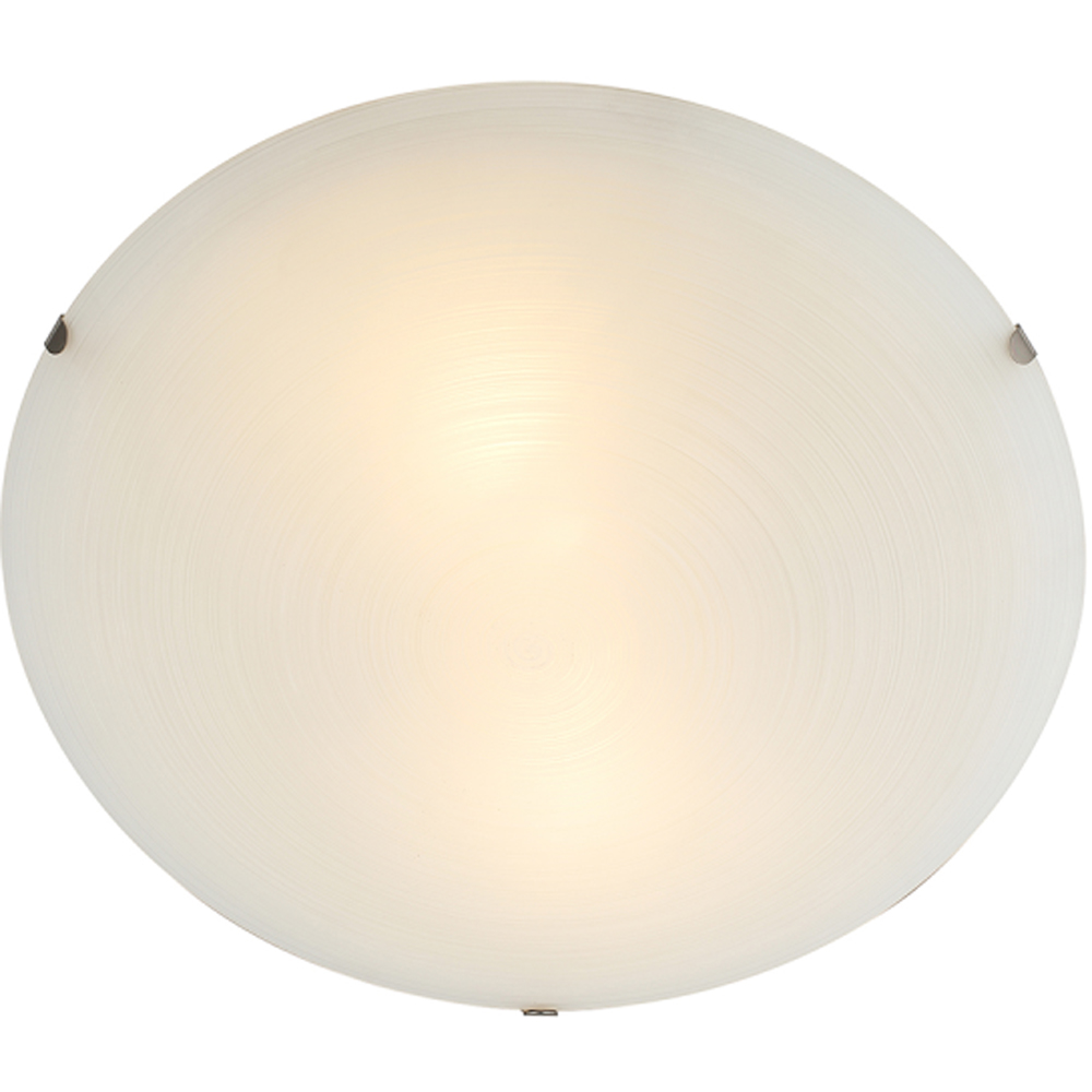 Happy Homewares Frosted White Flush Glass Ceiling Light Fitting Image 5