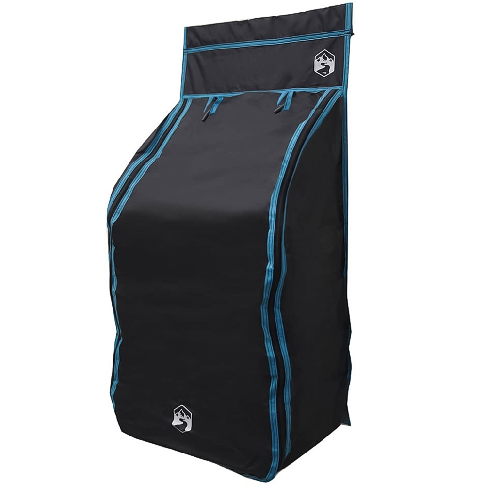 vidaXL 40.5 x 25 x 80cm 10 Pocket Black Hanging Tent Organiser Image 1