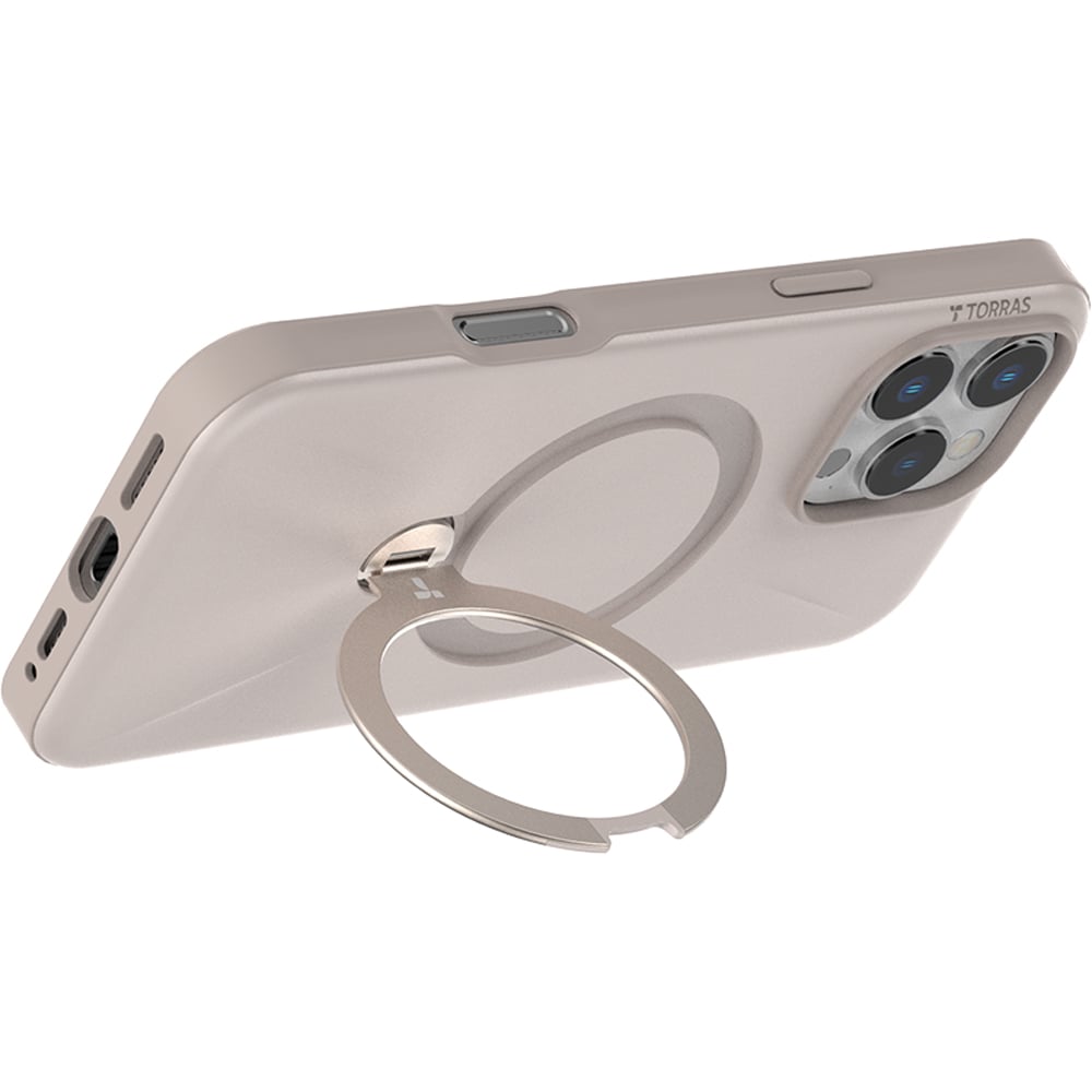 Torras Ostand Spin Desert Gold iPhone 16 Pro Fusion Phone Case Image 3