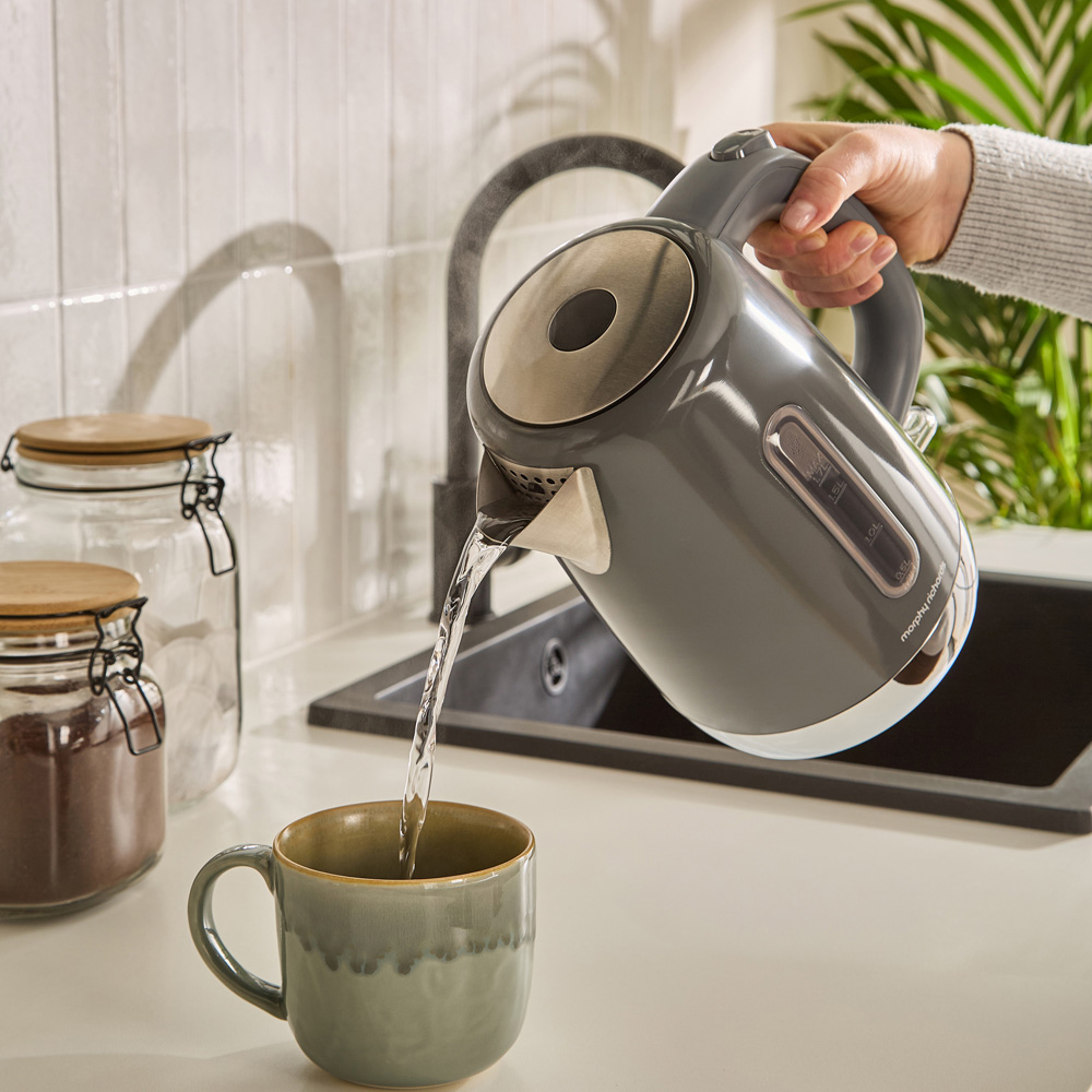 Morphy Richards Grey Stainless Steel 1.7L Equip Kettle Image 7