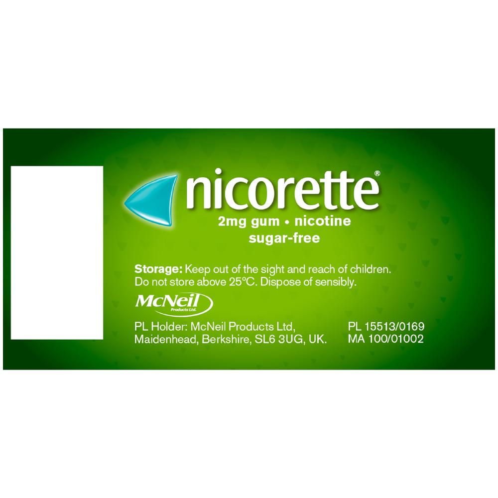 Nicorette Original Gum 2mg 105 Pieces Image 3