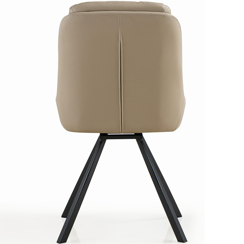 Portland Monza Cream Swivel Dining Chair Image 6