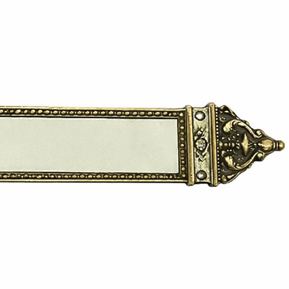 Golden Grace Solid Brass and Gold Antique Design Door Finger Plate Image 2