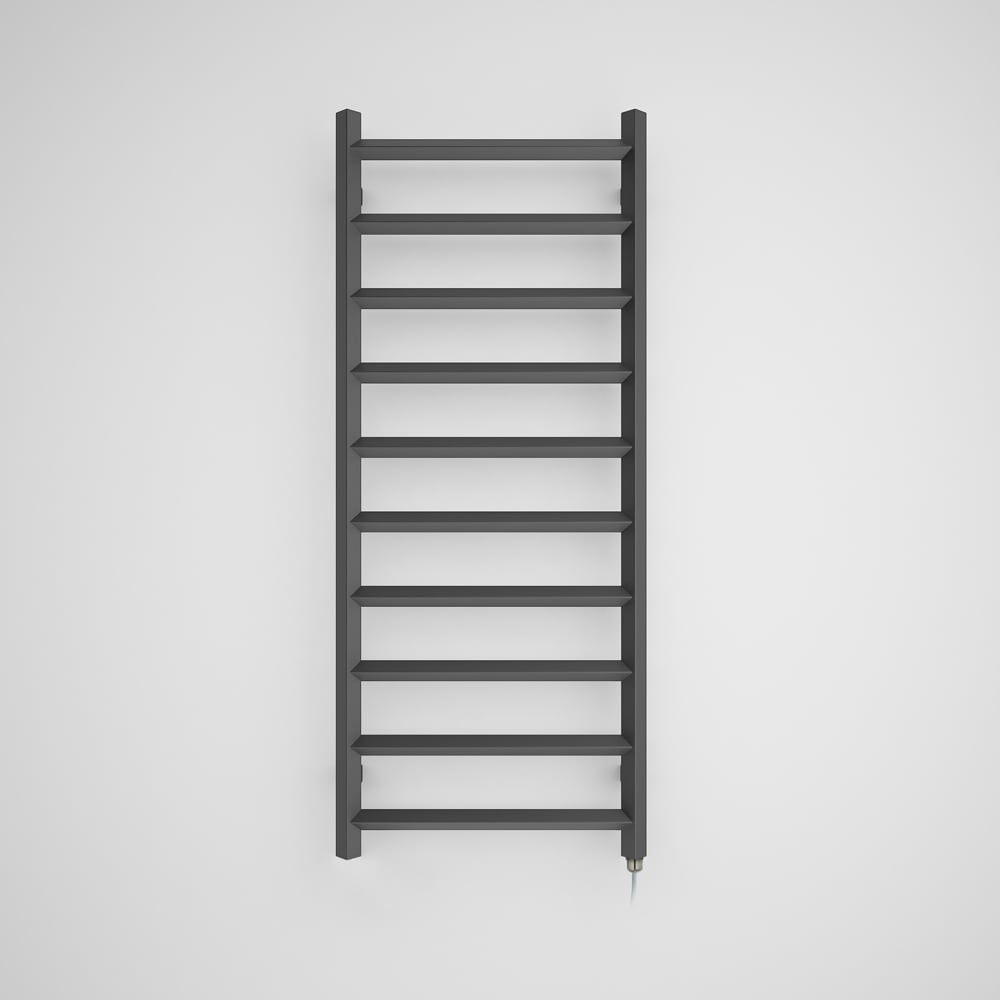 Terma Crystal Modern Grey Electric Towel Rail 1200 x 500mm Image 4
