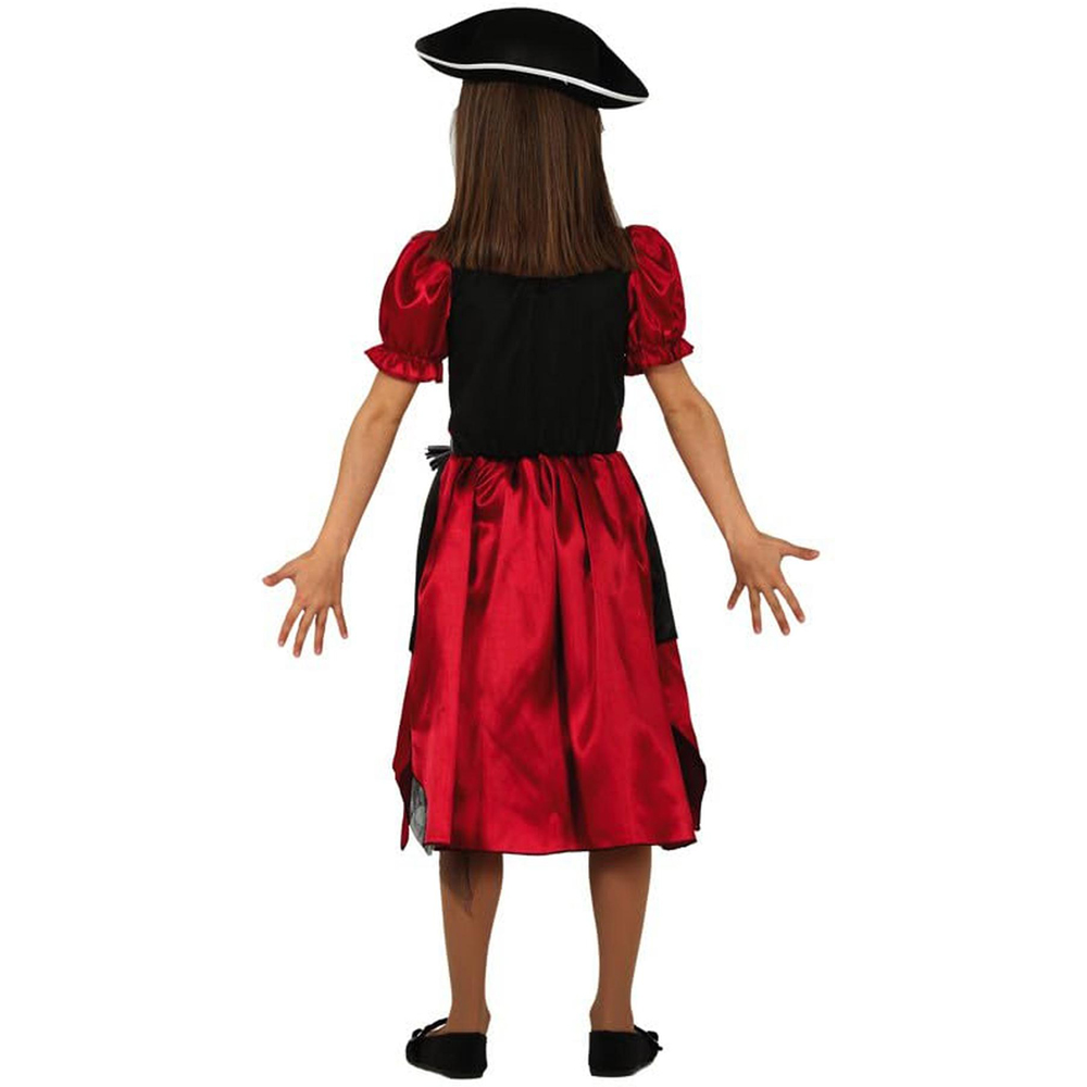 Fiestas Guirca Black and Red Pirate Costume 7 to 9 Years Image 2