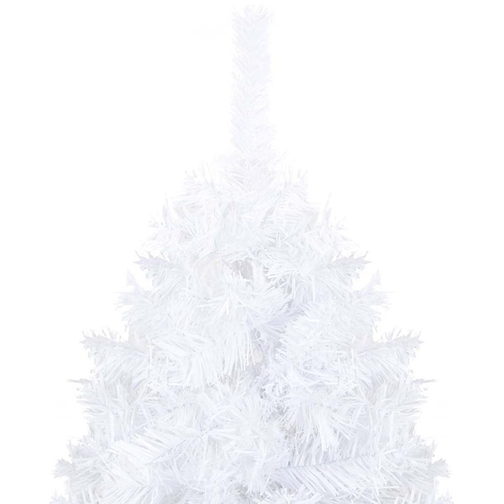 vidaXL White Artificial Christmas Tree with LEDs Bronze Gold Decoration Ornaments 8ft Image 4