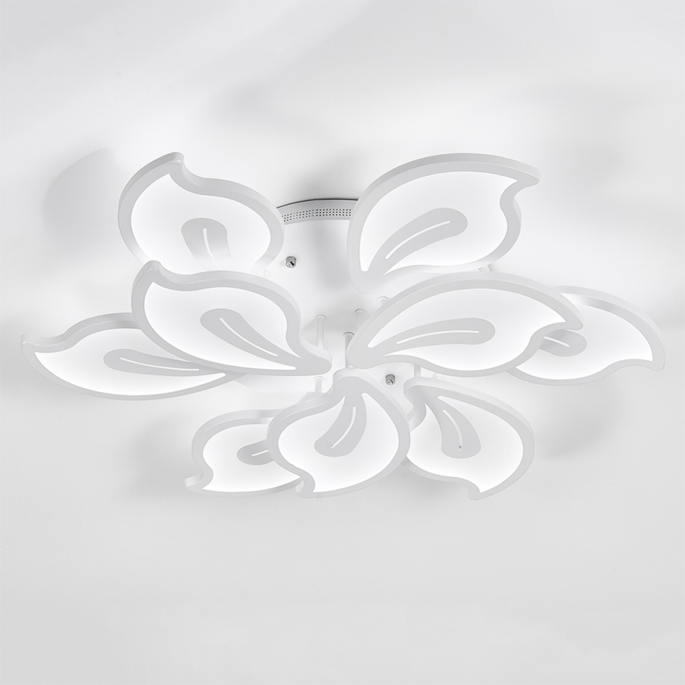Living and Home White 9 Heads LED Ceiling Light Image 2