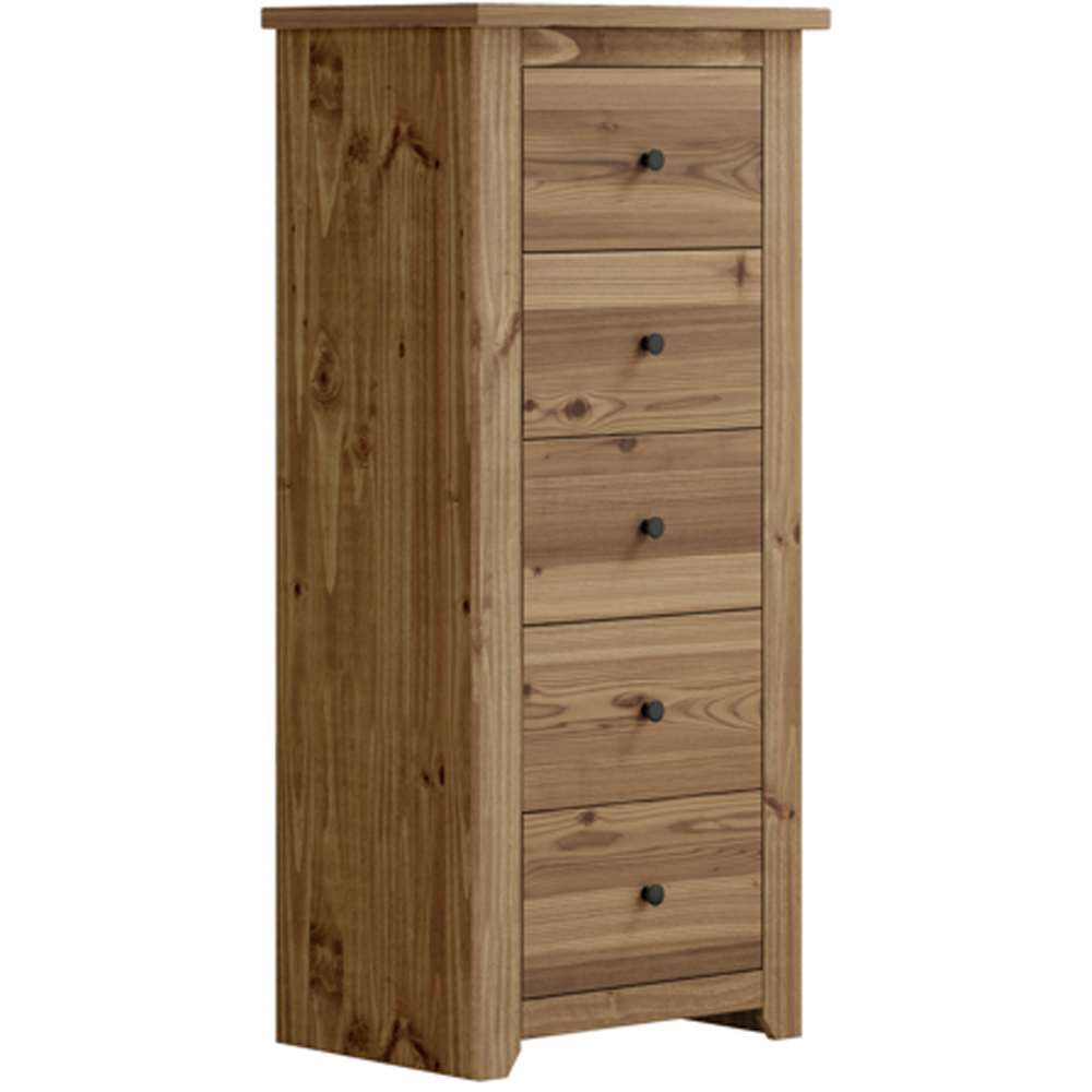 Havana 5 Drawer Pine Chest of Drawers Image 3