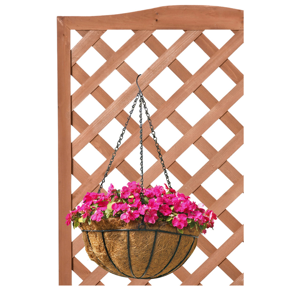 Outsunny Wooden Trellis Flower Bed Image 8