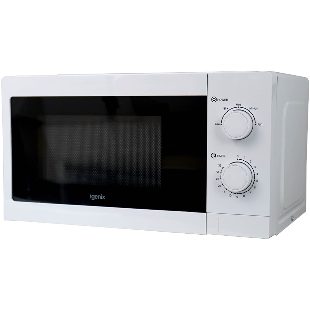 Igenix White 20L Manual Microwave 800W Image 4